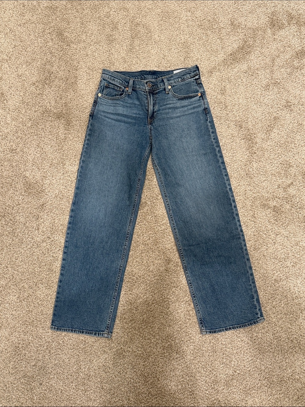 GAP Women's Straight-Leg Jeans - Blue Denim
